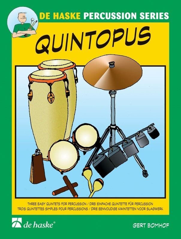 Quintopus 3 Easy Quintets For Percussion (Music Score) Book