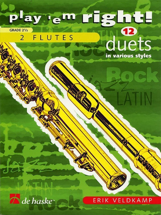 Play Em Right 12 Duets Flute (Softcover Book)