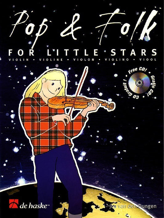 Pop And Folk For Little Stars Book/CD Violin (Softcover Book/CD)