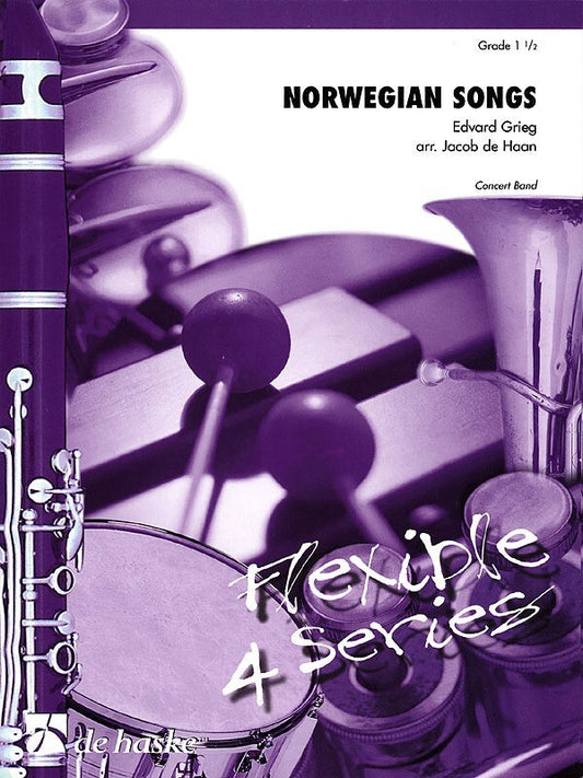 Norwegian Songs Grieg Concert Band 1.5 Score/Parts