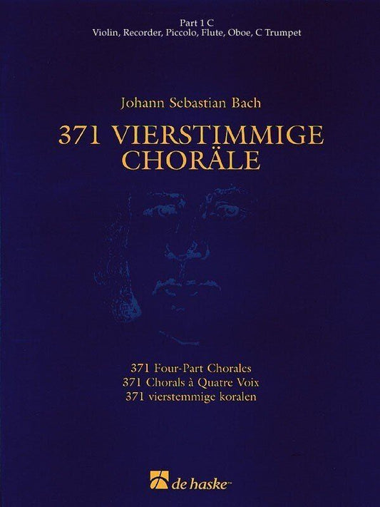 371 Four-Part Chorales Part 1 C Treble Clef by J.S. Bach - De Haske Publications - 76 Pages - All Instruments
