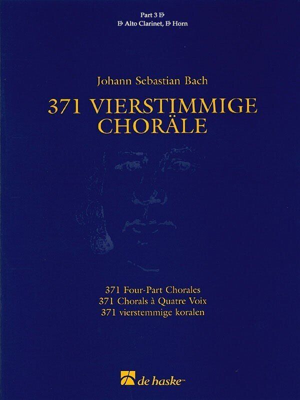 371 Four-Part Chorales Part 3 Eb Treble Clef by Bach - De Haske Publications - 76 Pages - All Instruments