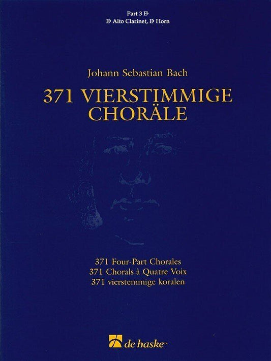 371 Four-Part Chorales Part 3 Eb Treble Clef by Bach - De Haske Publications - 76 Pages - All Instruments