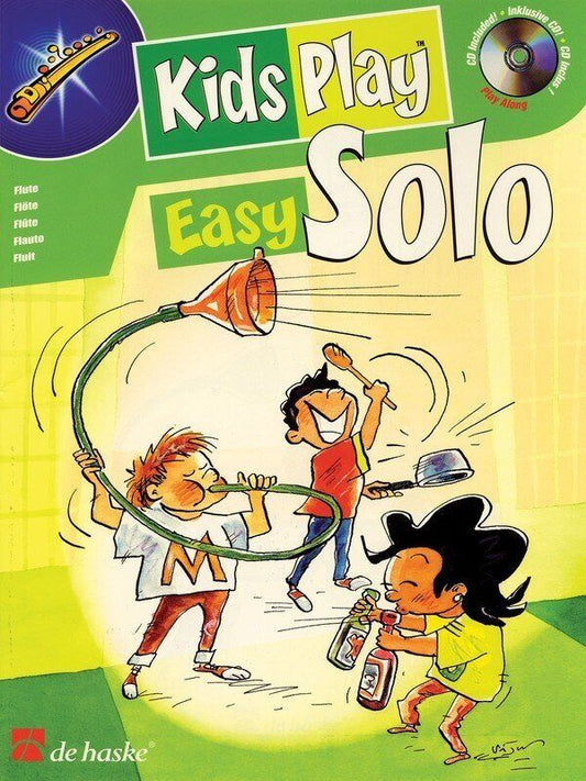 Kids Play Easy Solos Flute Book/CD by De Haske Publications