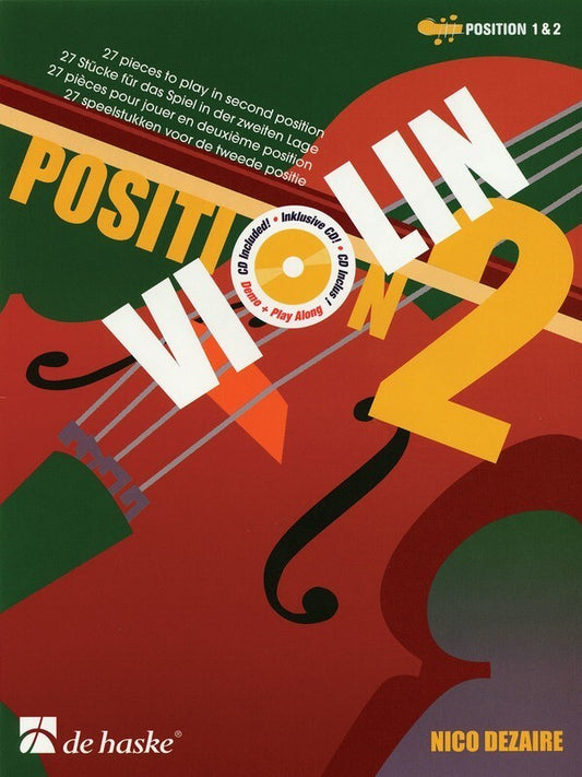 Violin Position 2 (Second Position) Softcover Book/CD