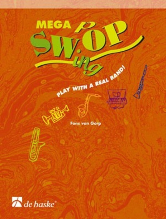 Mega Swop Swing Pop Alto Sax Softcover Book/CD