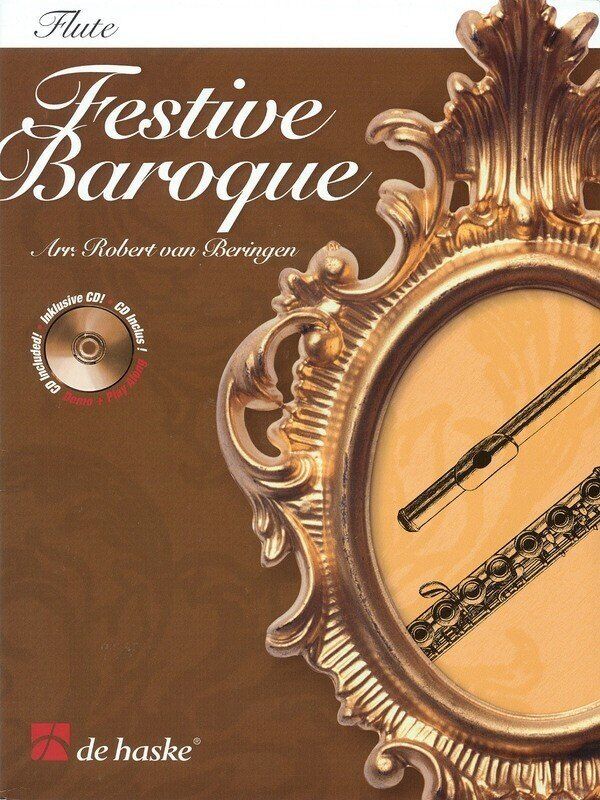Festive Baroque Violin BK/CD by Robert van Beringen - De Haske Play-Along Book with 12 Baroque Pieces and Accompaniment Tracks
