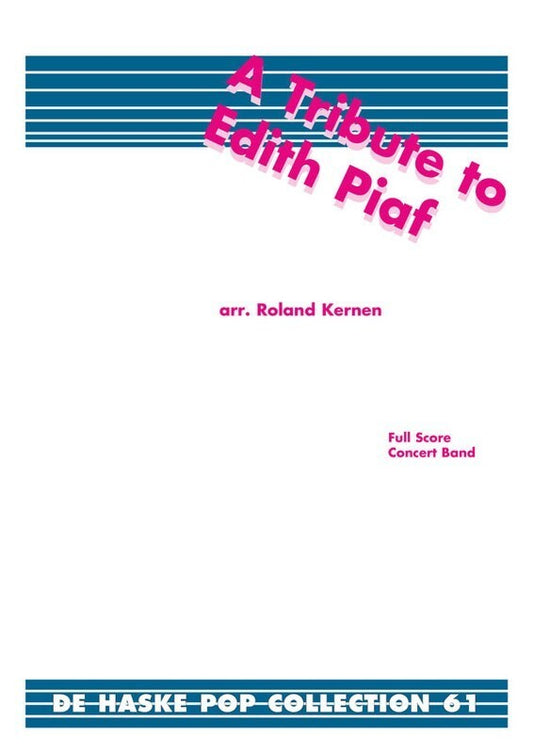 A Tribute To Edith Piaf Concert Band 3 Score/Parts