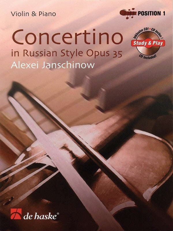 Concertino In Russian Style Op 35 Violin Softcover Book/CD