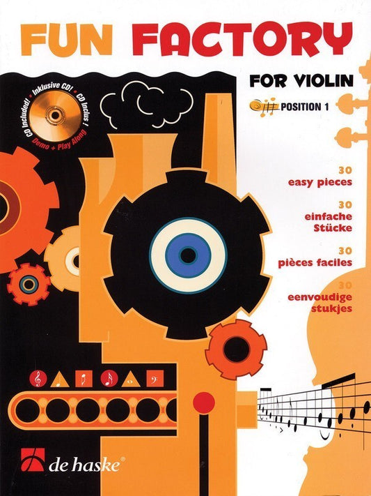 Fun Factory For Violin 30 Beginner Pieces Softcover Book/CD