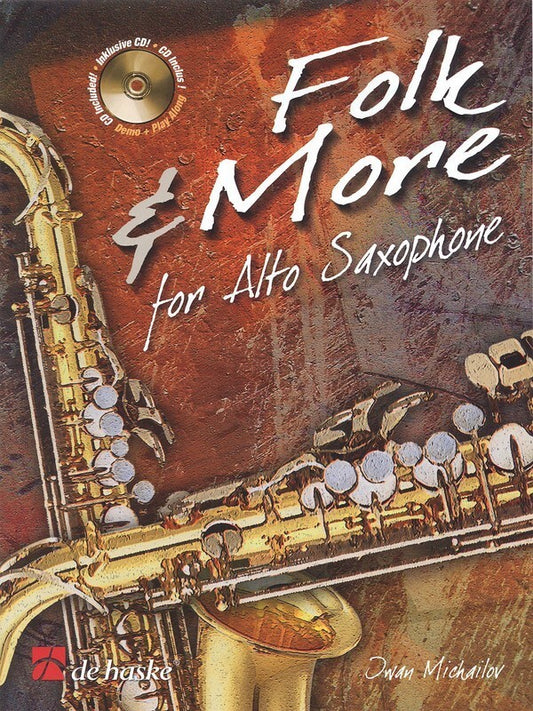 Folk And More For Alto Sax Softcover Book/CD