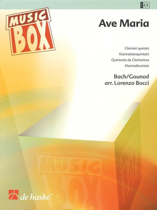 Ave Maria Clarinet Quintet (Music Score/Parts) Book