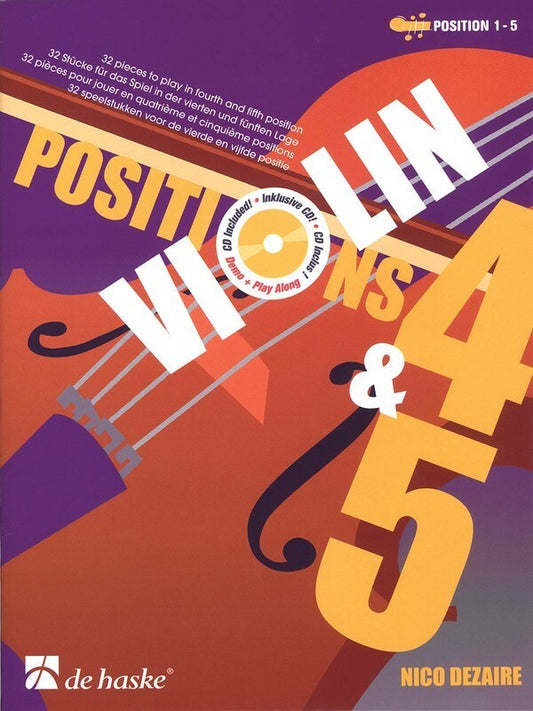 Violin Positions 4 And 5 Softcover Book/CD