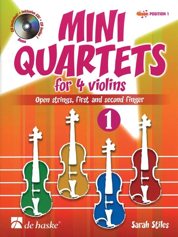 Mini Quartets For 4 Violins Book/CD V1 (Softcover Book/CD)
