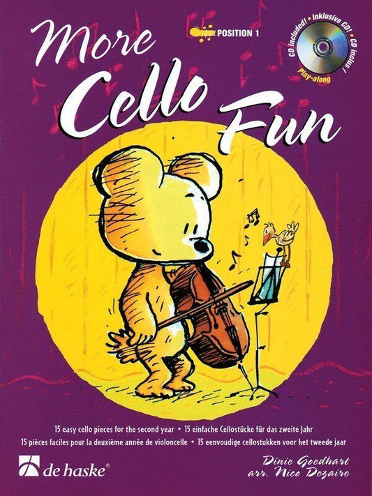 More Cello Fun BK/CD by De Haske Publications, 24 Pages, Cello Play-Along Series