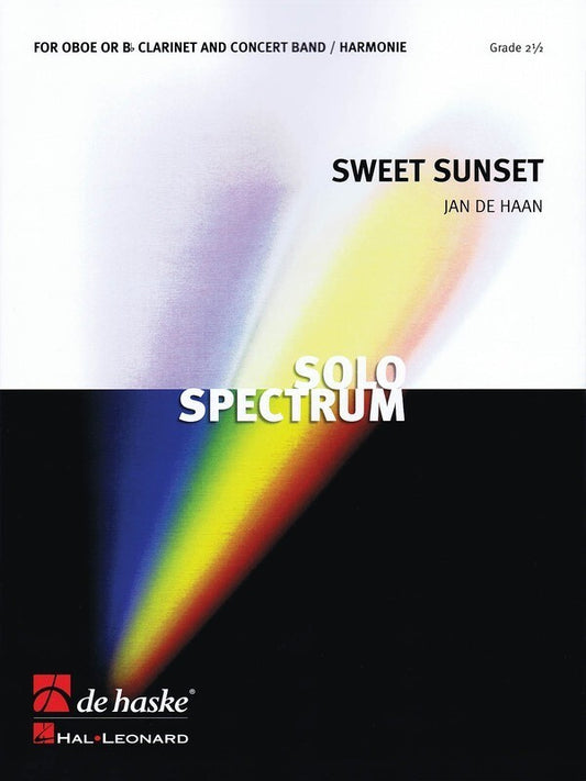 Sweet Sunset Oboe Or Clarinet/Concert Band 2.5 Score/Parts Book
