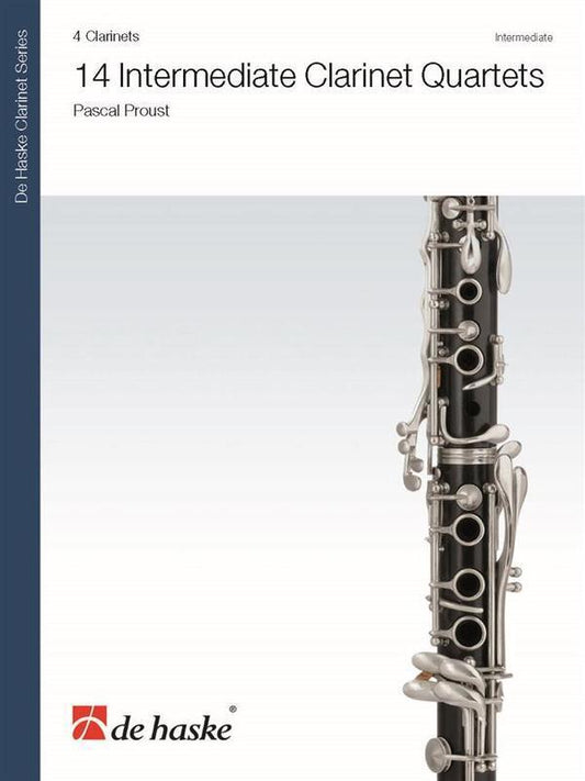 14 Intermediate Clarinet Quartets (Music Score/Parts) Book