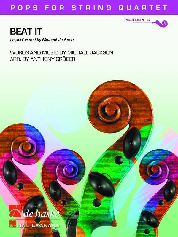 Beat It for String Quartet - Arranged by Anthony Groger for Cello and Viola, De Haske Pops Series