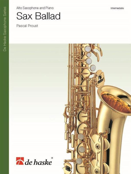 Proust - Sax Ballad Alto Sax/Piano (Softcover Book)
