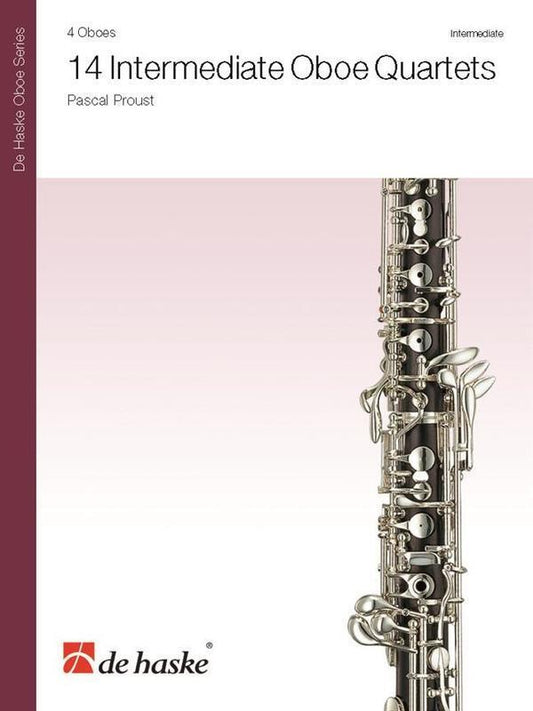 Proust - 14 Intermediate Oboe Quartets (Music Score/Parts) Book