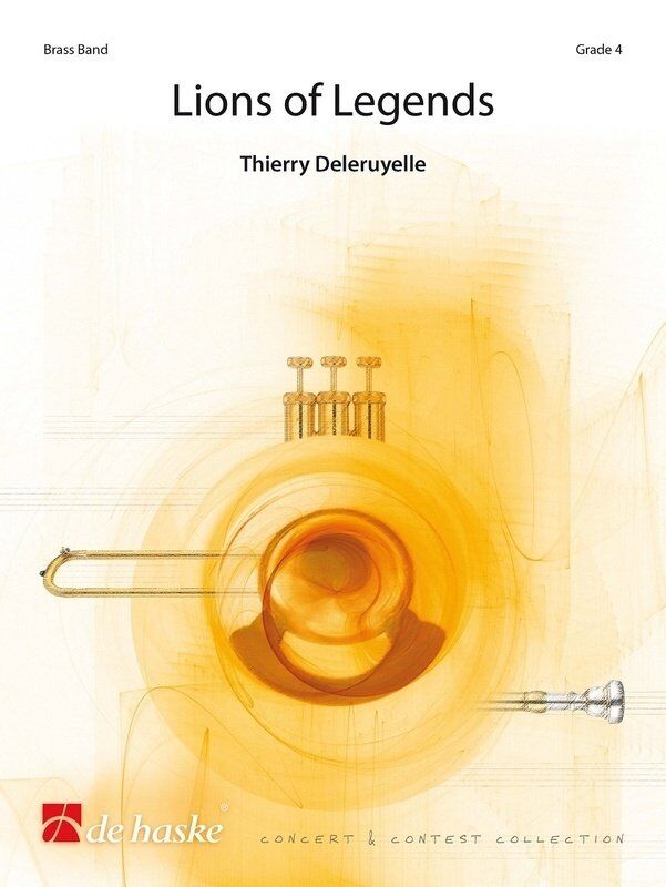 Lions of Legends for Brass Band BB4 SC/PTS by Thierry Deleruyelle