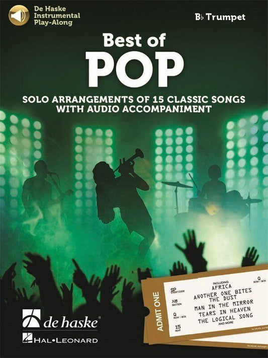 Best of Pop Trumpet Play-Along Book by De Haske Publications