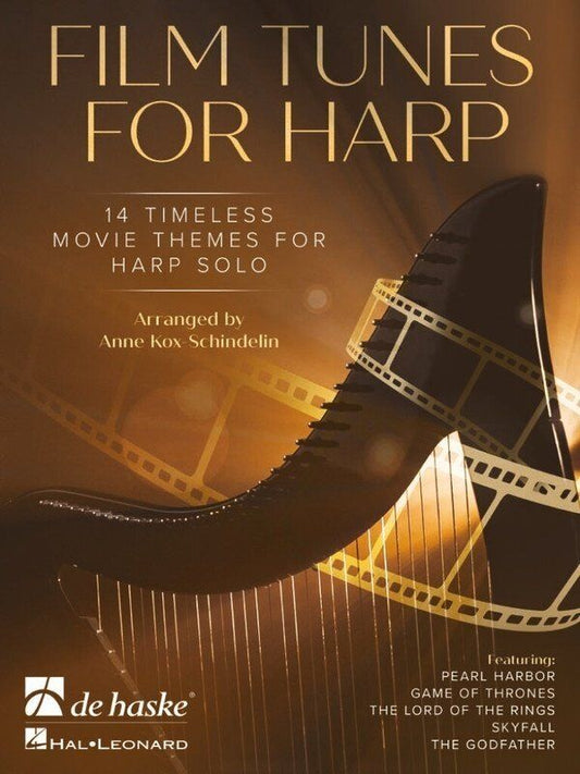 Film Tunes for Harp by Anne Kox-Schindelin - 14 Arrangements for 34-String Lever and Pedal Harp, 40 Pages, De Haske Publications