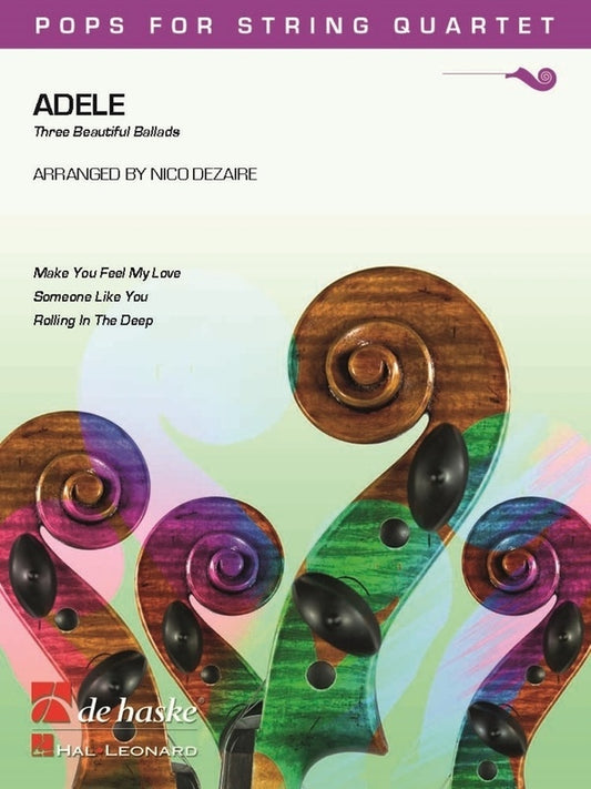 Adele 3 Beautiful Ballads For String Quartet Sc/Pts Score/Parts (Viola|Cello|2 Violins)