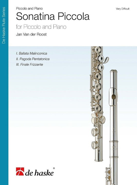 Van Der Roost - Sonatina Piccola For Piccolo/Piano Softcover Book (Piccolo)