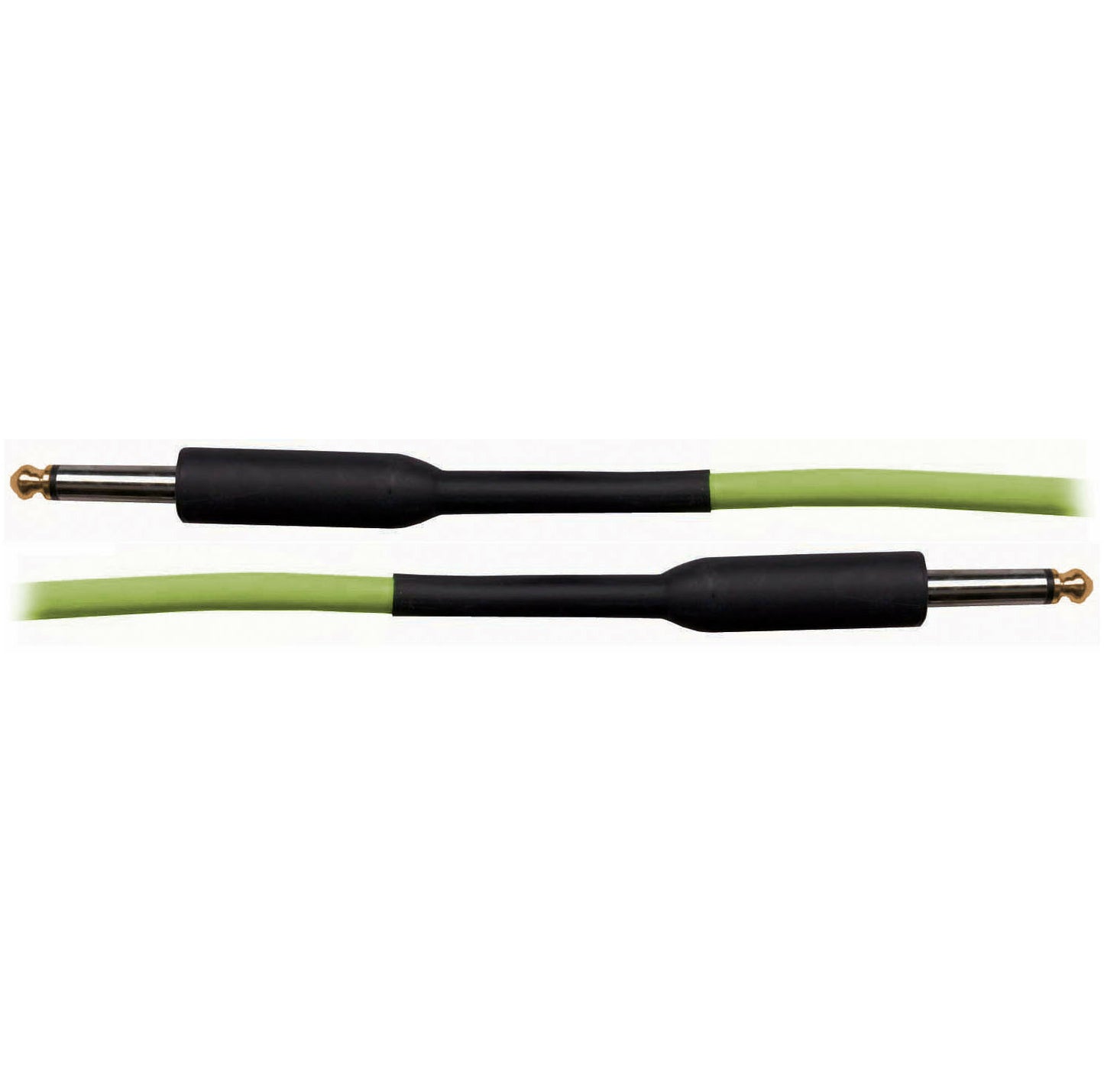 AUSTRALASIAN 10 Foot Guitar Lead / Instrument Cable Green with Gold Tips