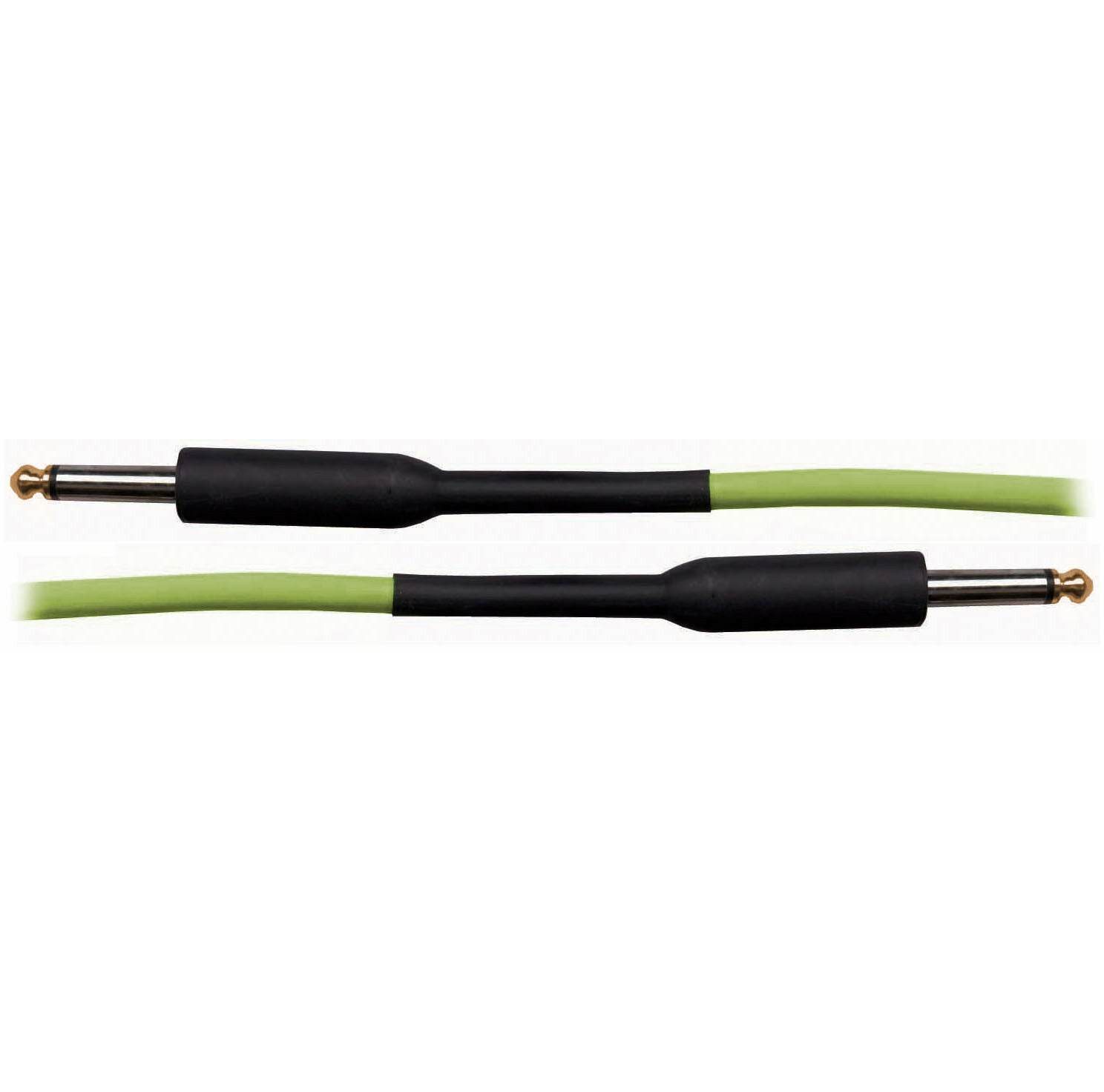 AUSTRALASIAN 10 Foot Guitar Lead / Instrument Cable Green with Gold Tips