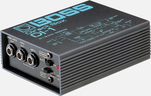 BOSS DI-1 Active Direct Injection Box - High-Quality Sound, Low-Impedance, Balanced Inputs, Superior Frequency Response