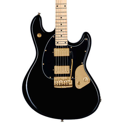 Sterling by Music Man SBMM SR Jared Dines - Black with Gold Hardware Electric Guitar — view 2