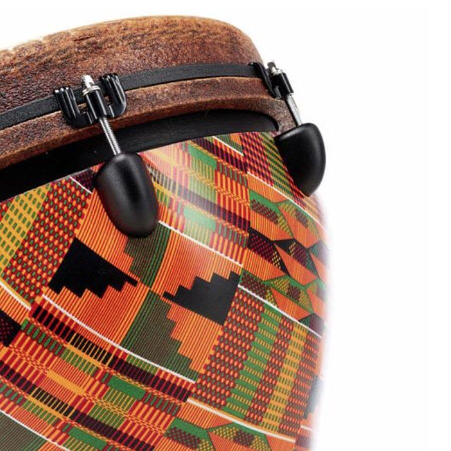 Remo 14 Inch Key-Tuned Djembe - Kinte Kloth Finish — view 2