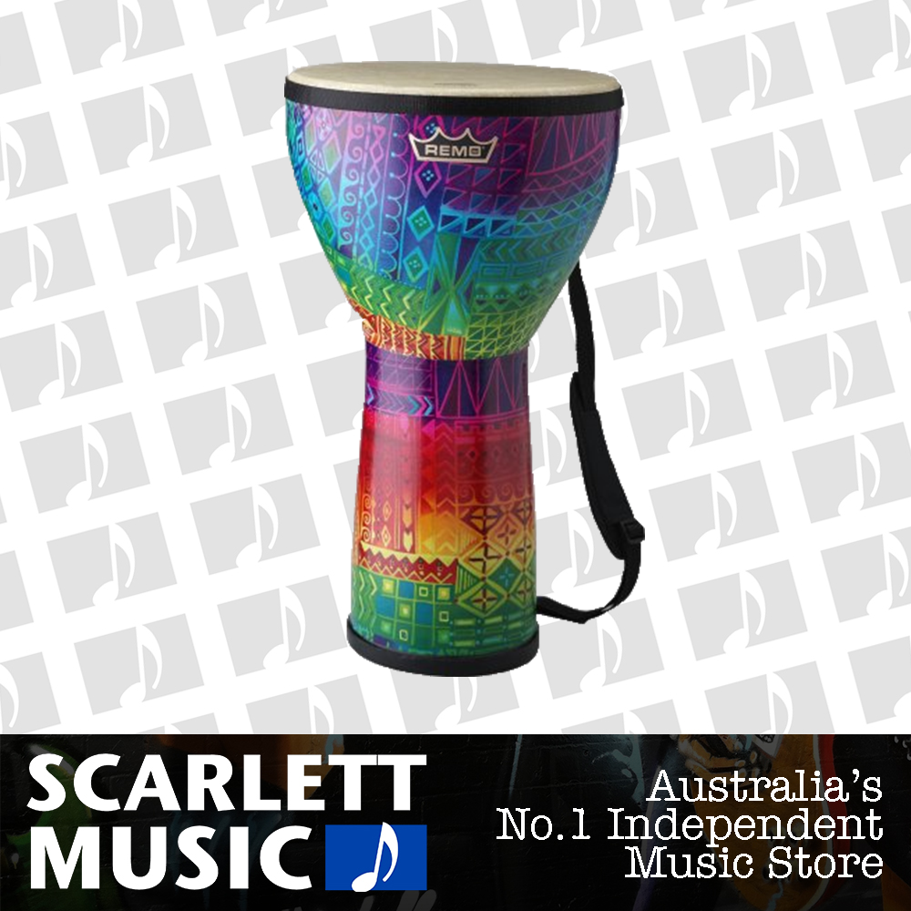 Remo Djembe Festival Series 10 Inch Rainbow Finish Shoulder Strap — view 2