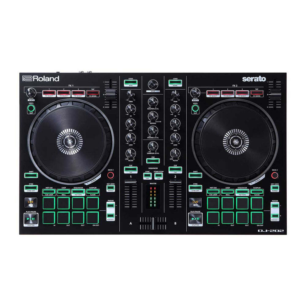 ROLAND DJ-202 Serato DJ Lite Controller - Compact Design, Professional Features, Rugged Portability — view 7