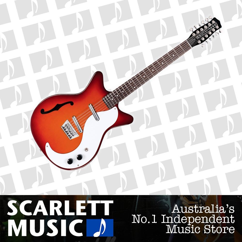 Danelectro '59 F Hole Semi Hollow Body 12 String Electric Guitar — view 2