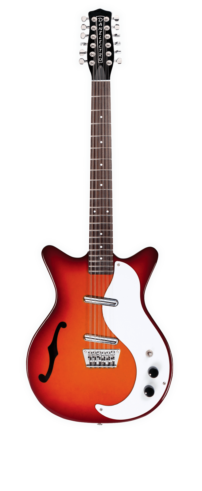 Danelectro '59 F Hole Semi Hollow Body 12 String Electric Guitar