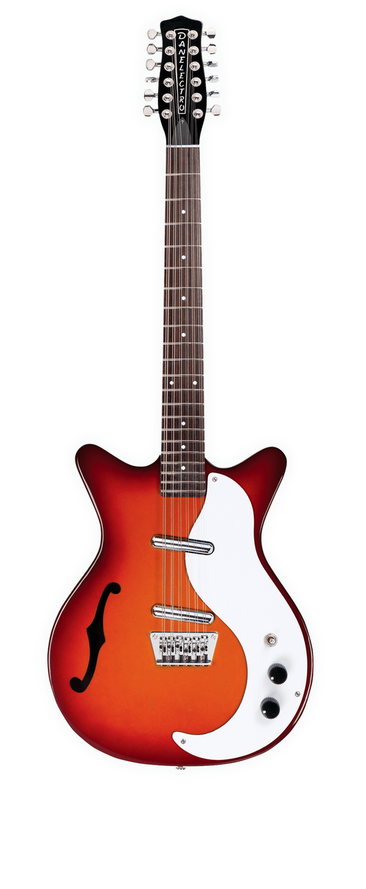 Danelectro '59 F Hole Semi Hollow Body 12 String Electric Guitar
