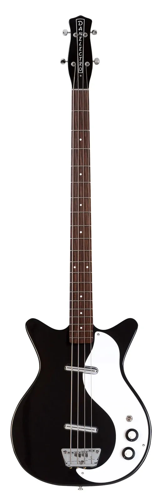 Dan Electro Danelectro 59' DC Long Scale Bass - Vintage Series Electric Guitar in Black
