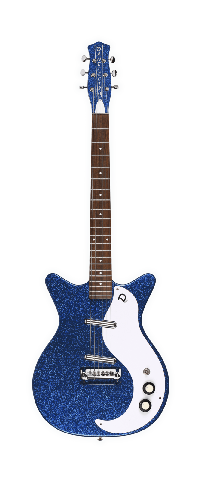 Danelectro '59M NOS+ Electric Guitar Blue Metal Flake