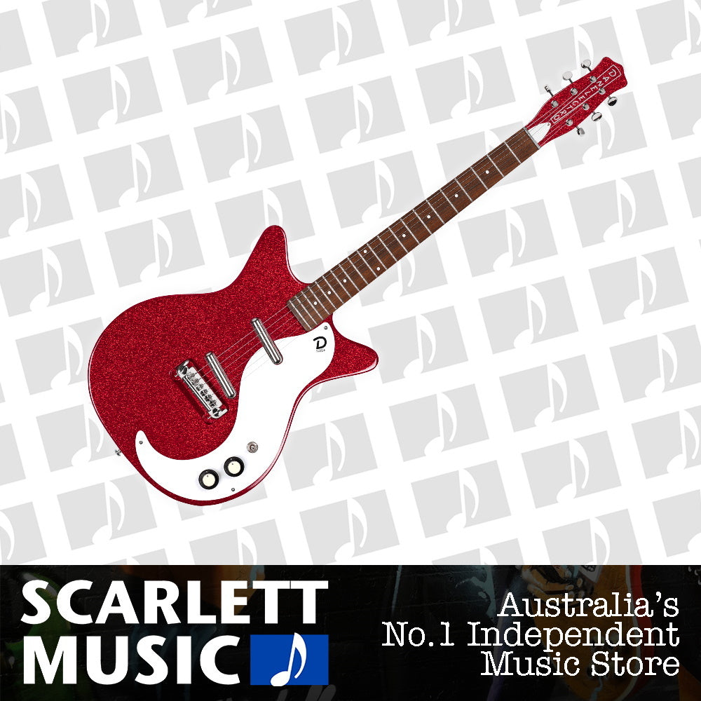 Danelectro '59M NOS+ Electric Guitar Red Metal Flake — view 2