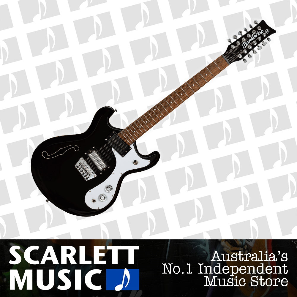 Danelectro '66 12 String Electric Guitar Black — view 2