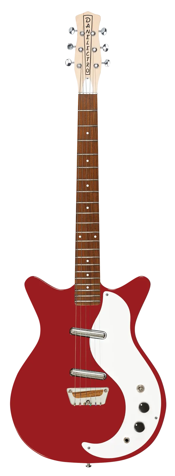 Danelectro Stock 59 Electric Guitar in Red — view 2