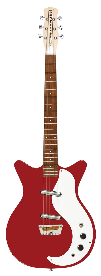 Danelectro Stock 59 Electric Guitar in Red — view 2