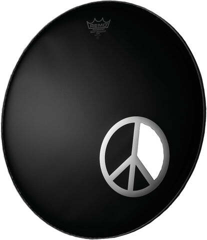 Remo DM-PC06-10 6" Chrome Graphic Dynamo - Peace Sign