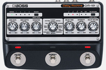 BOSS DM-101 Analog Delay Pedal - 12 Modes, Stereo Output, 100% Analog Signal Processing