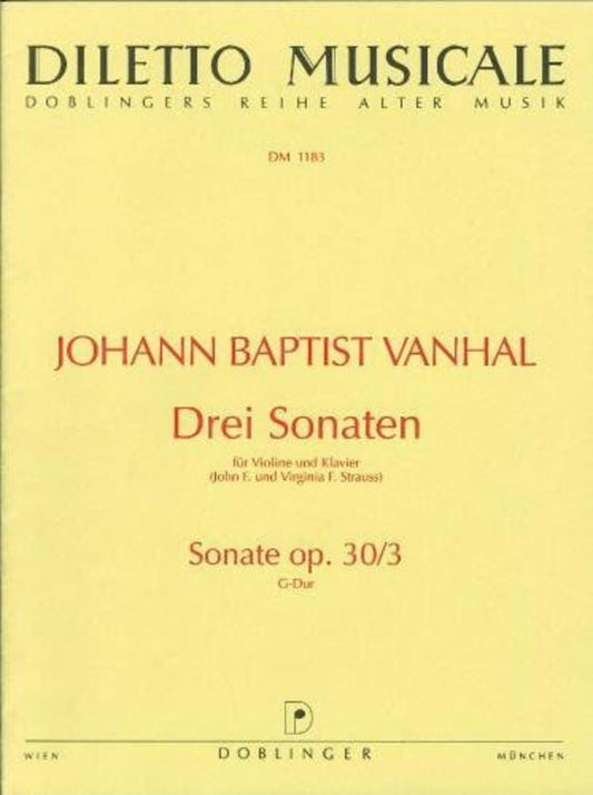 Sonata Op 30 No 3 G Violin/Piano Book