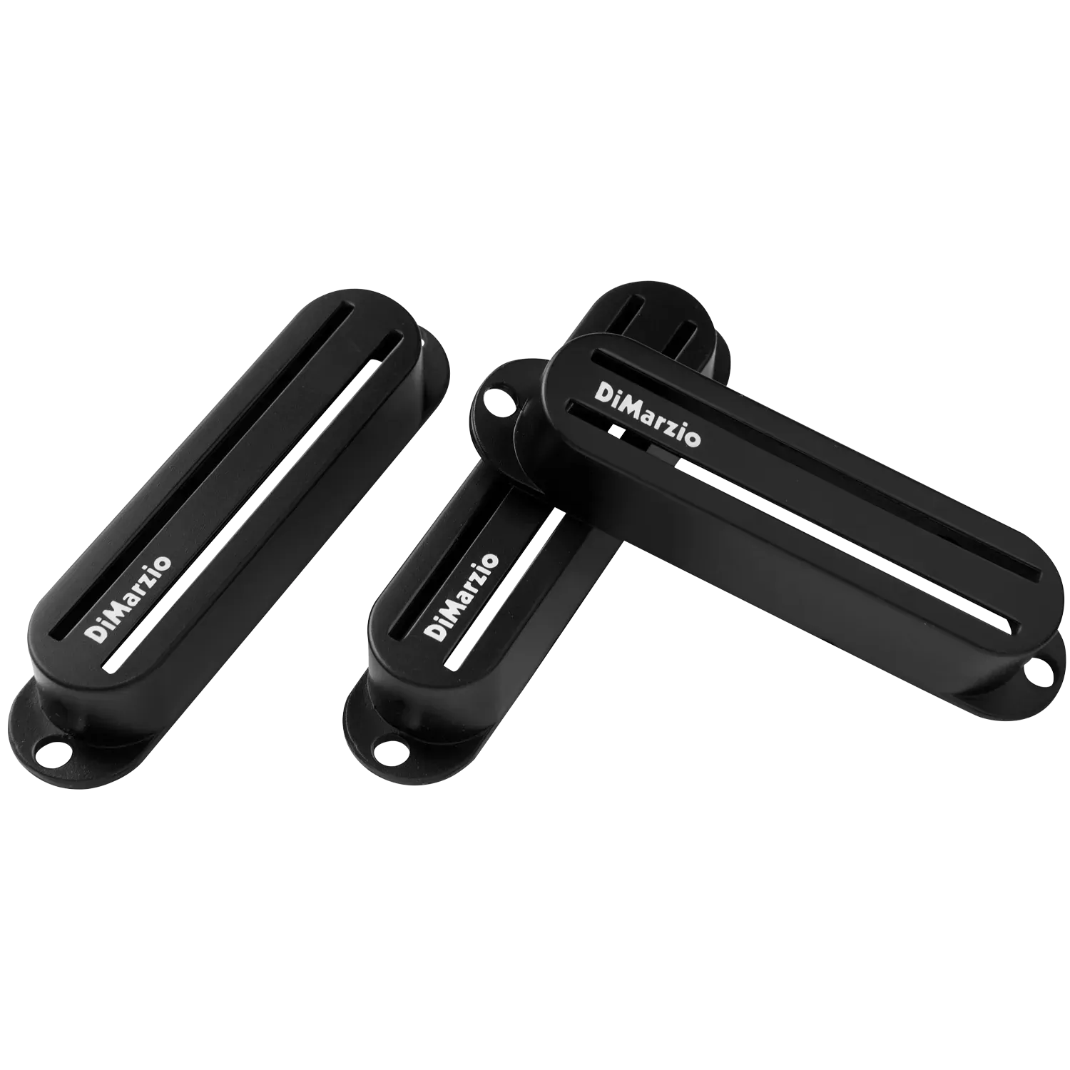 DiMarzio DM12B Fast Track Pickup Cover Black for Twin Blade Single Coil (Single)