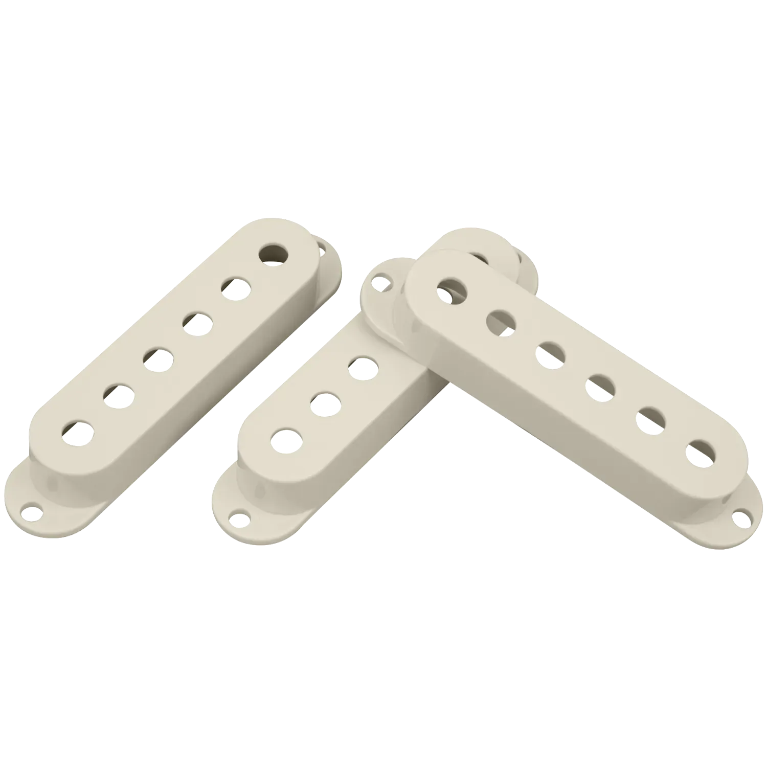 DiMarzio Pickup Cover Large Single Coil Size Aged White
